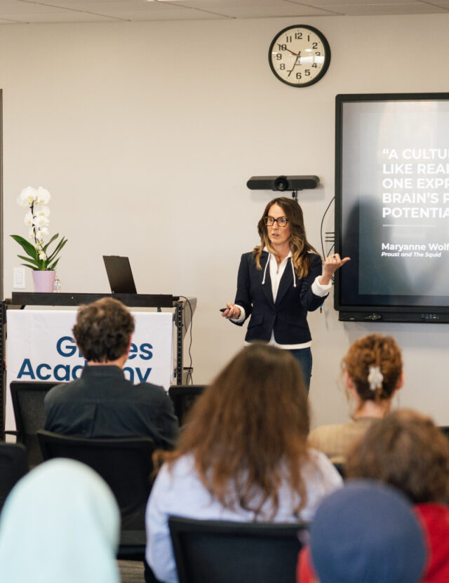 Dr. Liz Adams at Graves Academy presenting neuropsychological testing for ADHD assessment in Minneapolis.